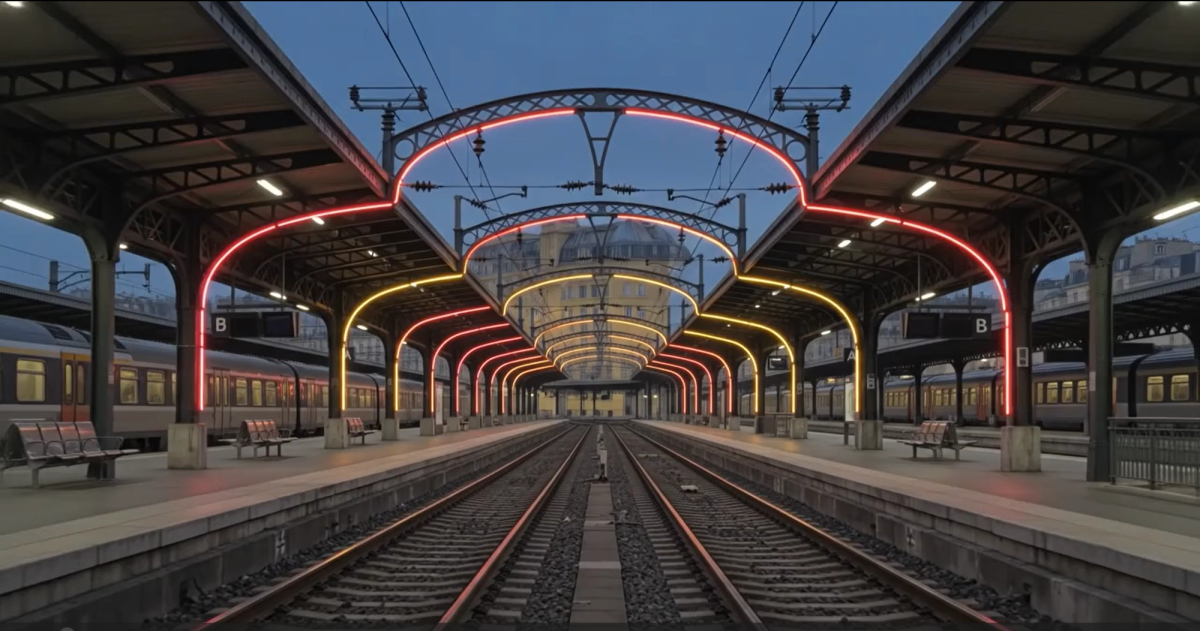 Once Upon a Time in Paris — Les arceaux des voies de la Gare de l’Est