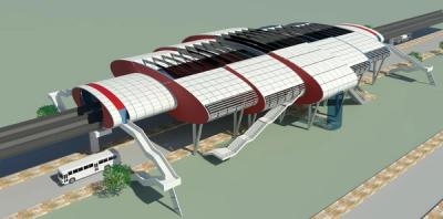 Entrée en portfolio — Stations de métro MEGA, infrastructures de transport urbain, Gujarat, Inde