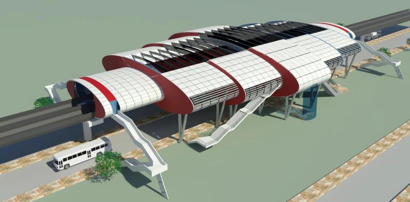 Entrée en portfolio — Stations de métro MEGA, infrastructures de transport urbain, Gujarat, Inde