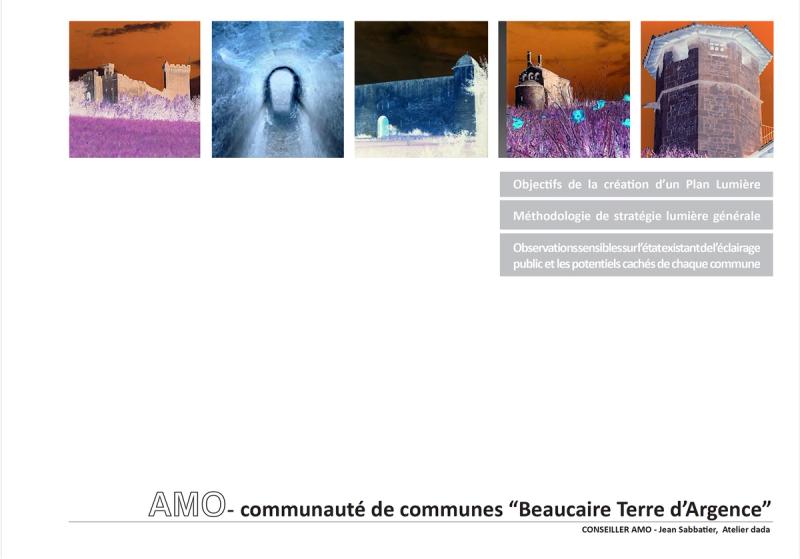 Entrée en portfolio — Pré-Schéma Directeur d’Aménagement Lumière (pré-SDAL), Communauté de Communes de Beaucaire, France