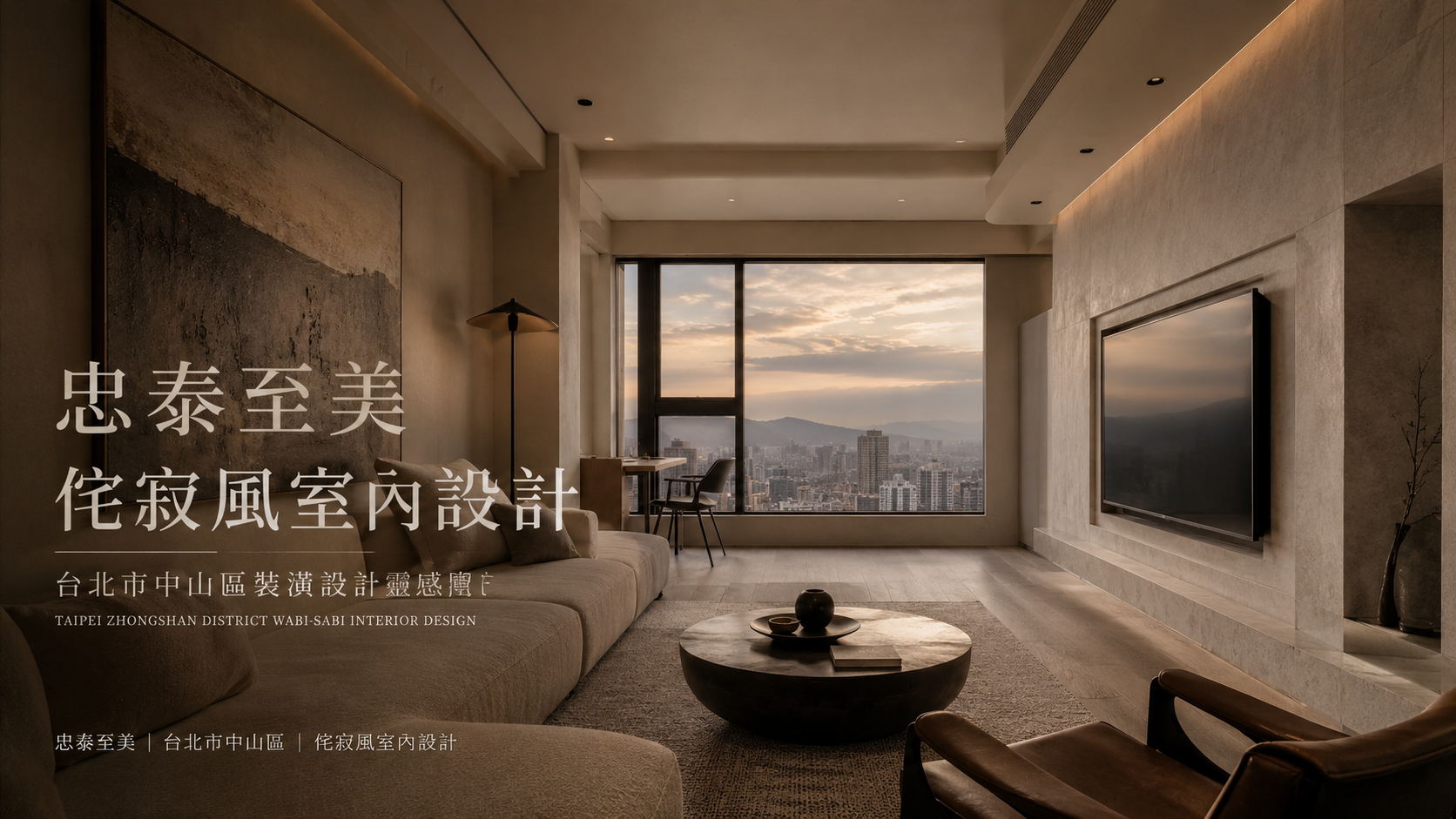 忠泰至美侘寂風室內設計｜台北市中山區裝潢設計靈感