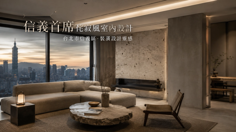 信義首席侘寂風室內設計|台北市信義區裝潢設計靈感