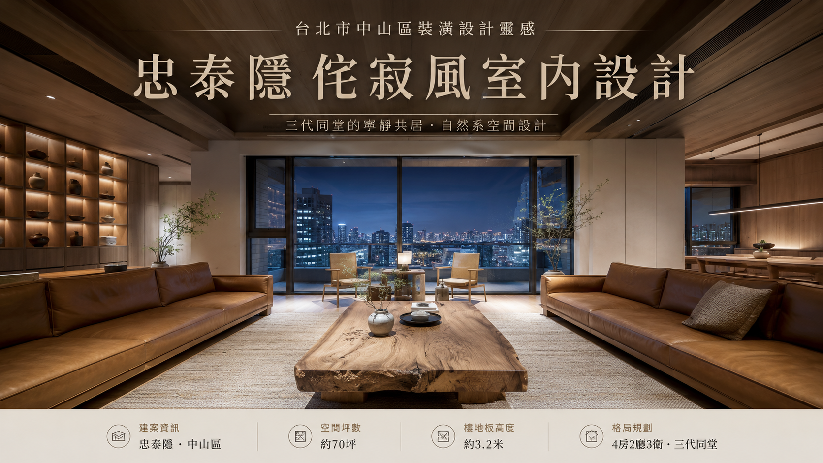 忠泰隱侘寂風室內設計｜台北市中山區裝潢設計靈感