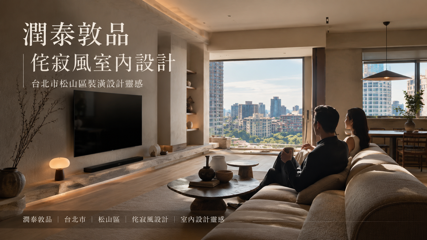 潤泰敦品侘寂風室內設計｜台北市松山區裝潢設計靈感