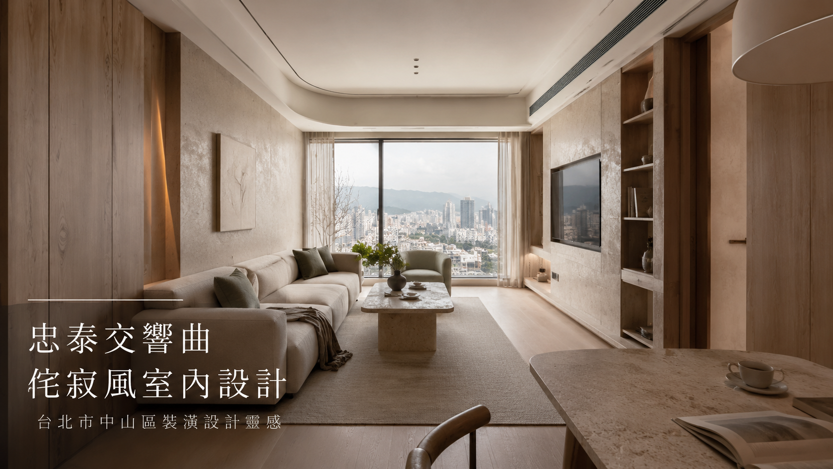 忠泰交響曲侘寂風室內設計｜台北市中山區裝潢設計靈感