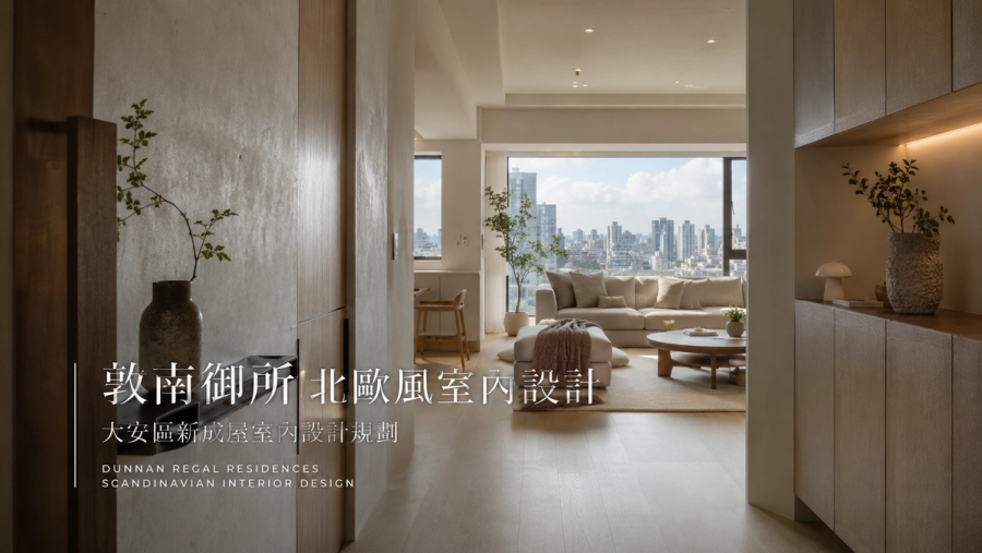 敦南御所北歐風室內設計｜大安區新成屋室內設計規劃
