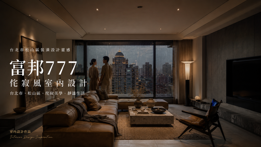 富邦777侘寂風室內設計｜台北市松山區裝潢設計靈感