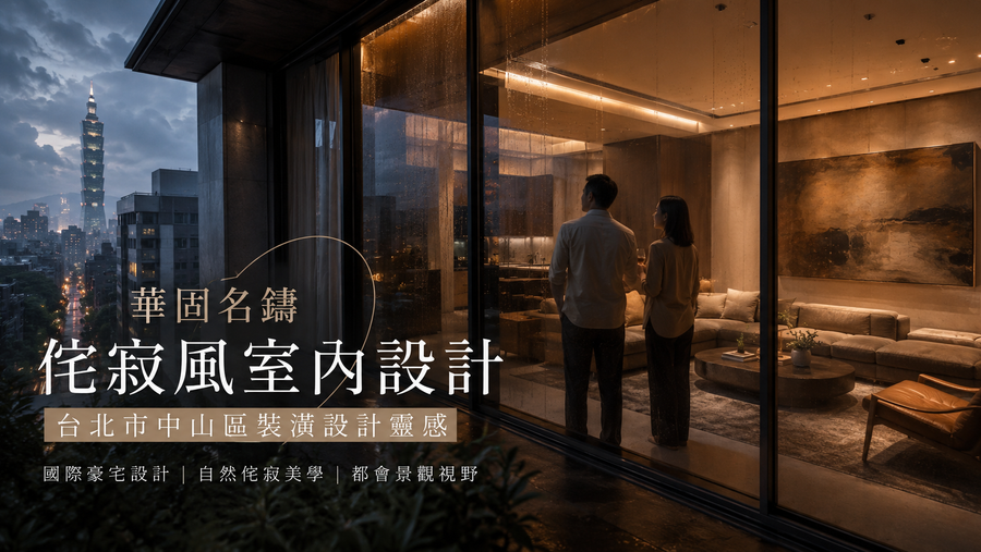 華固名鑄侘寂風室內設計｜台北市中山區裝潢設計靈感