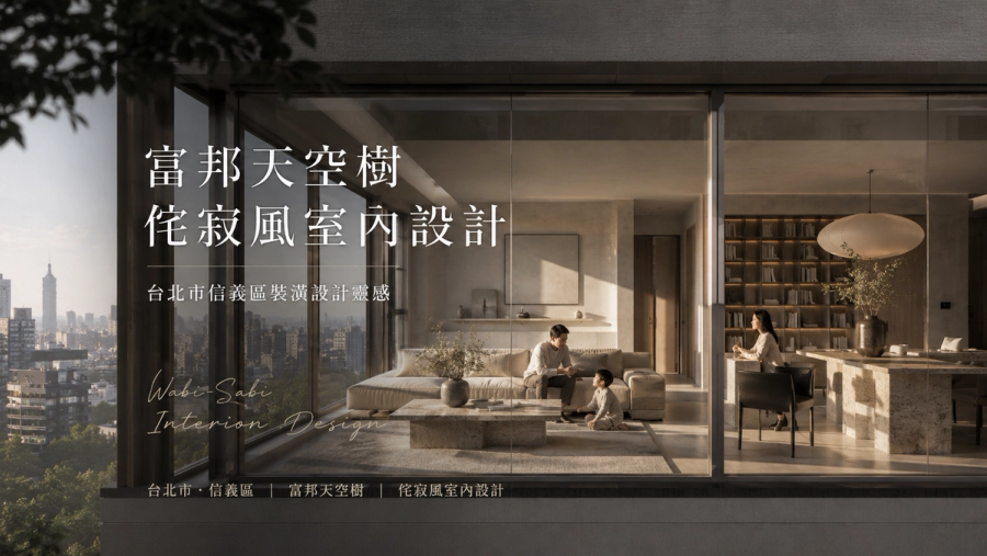 富邦天空樹侘寂風室內設計|台北市信義區裝潢設計靈感