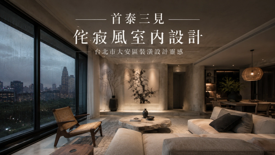 首泰三見侘寂風室內設計|台北市大安區裝潢設計靈感