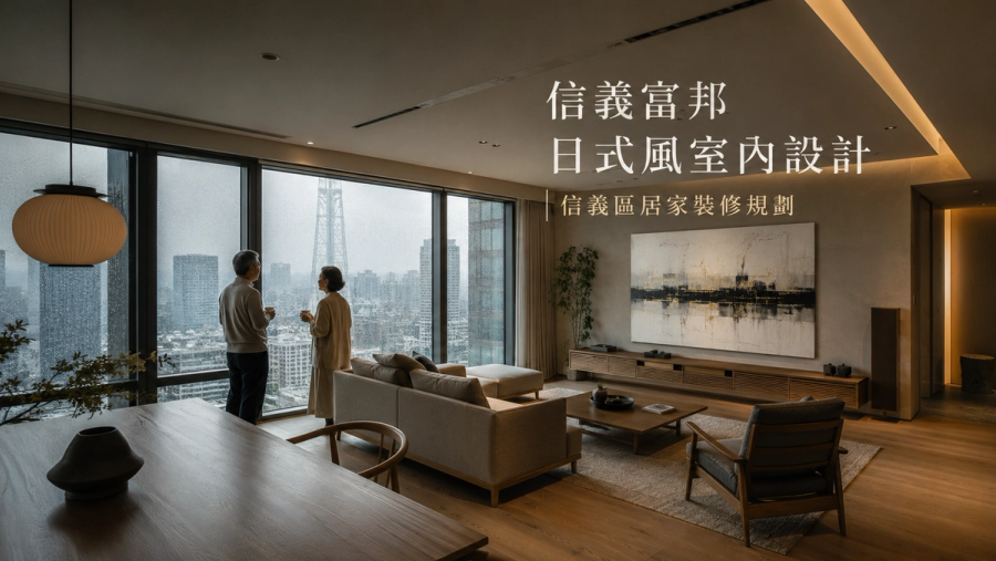 信義富邦日式風室內設計|信義區居家裝修規劃