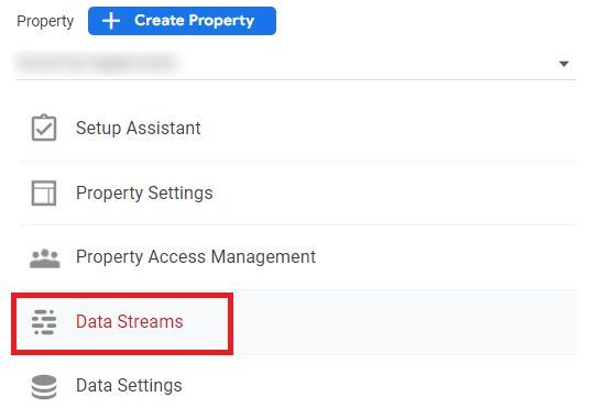 GA4 data stream settings