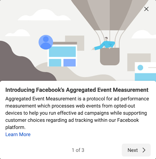 Aggregated events measurement page 1