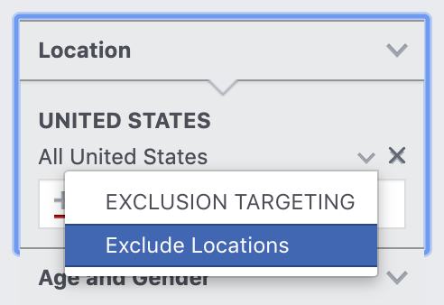 Facebook Audience Insights location