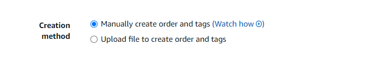 Amazon tag creation methods