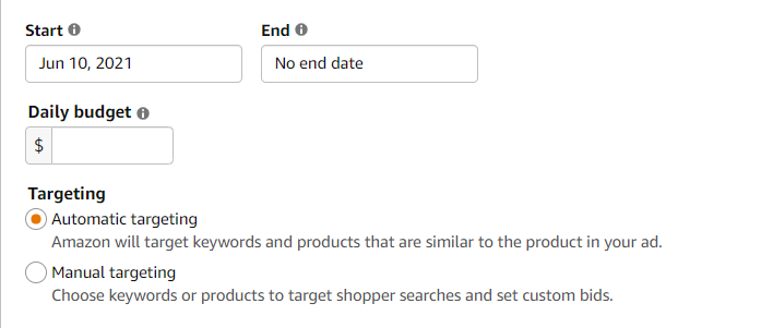 Amazon targeting strategy