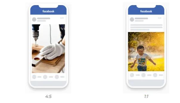 Facebook ads vertical and square videos