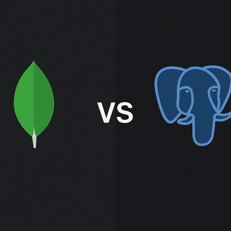 MongoDB vs PostgreSQL comparison — blog cover