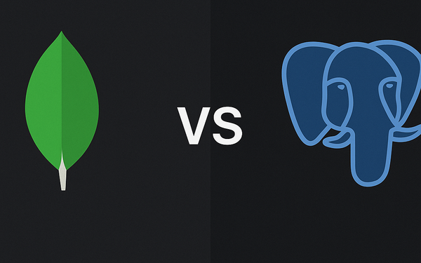 MongoDB vs PostgreSQL comparison — blog cover