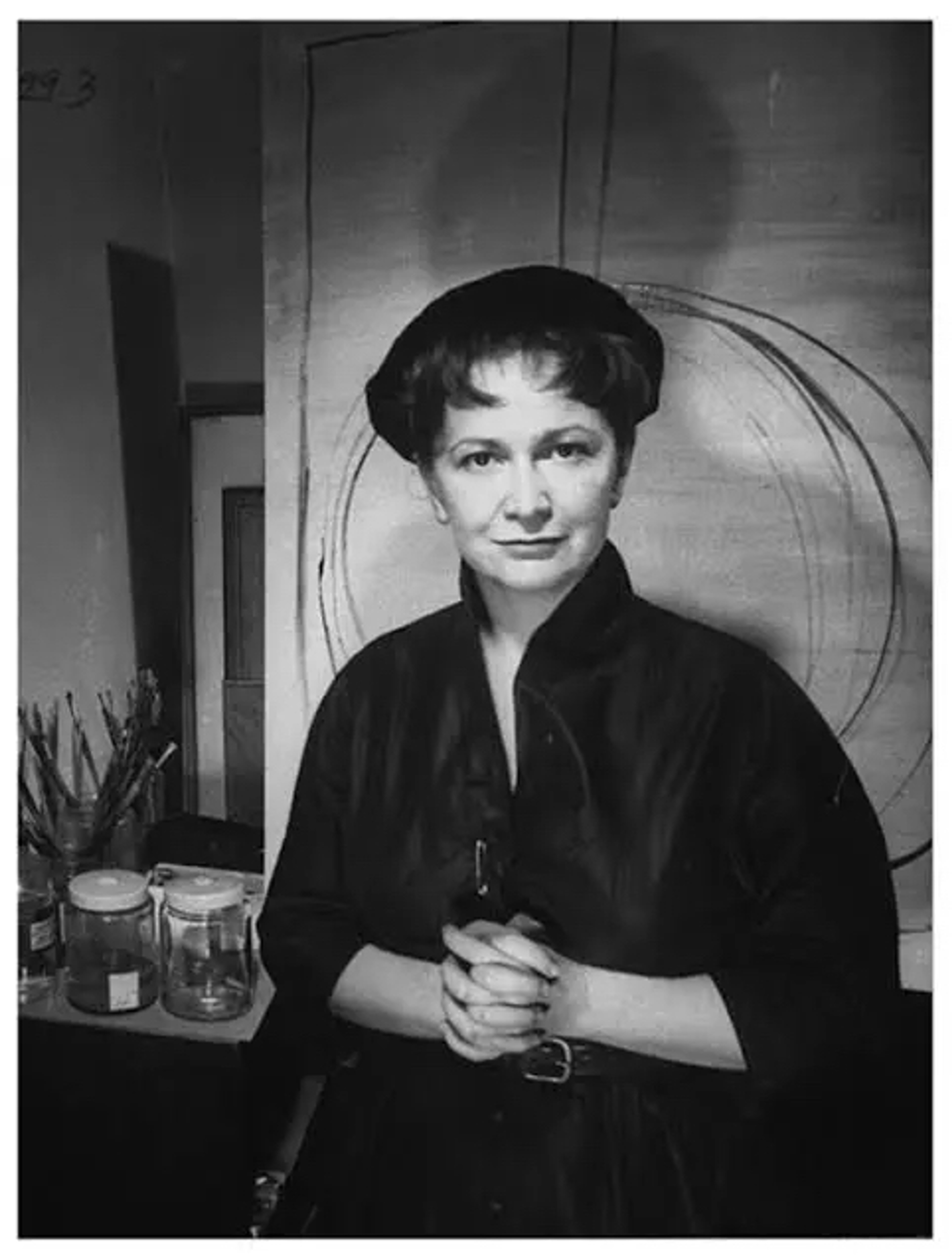 Abstract artist Hedda Sterne, wife of artist Saul Steinberg