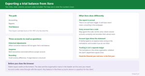 How to Export a Trial Balance from Xero