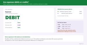 Are Expenses Debits or Credits?