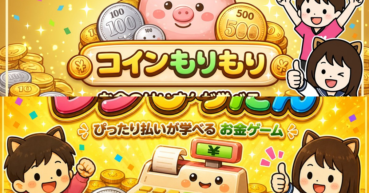 AIと4日で作った2本のスマホゲーム(コインもりもり・レジぴったん)