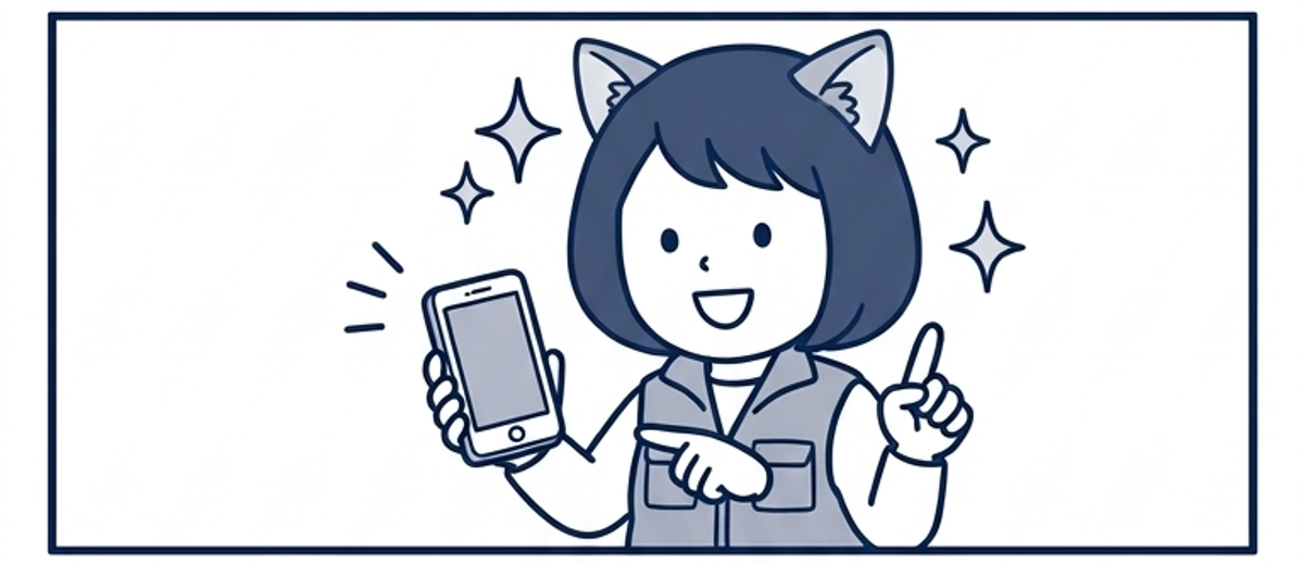 スマホを片手ににっこり解説するひーちママ