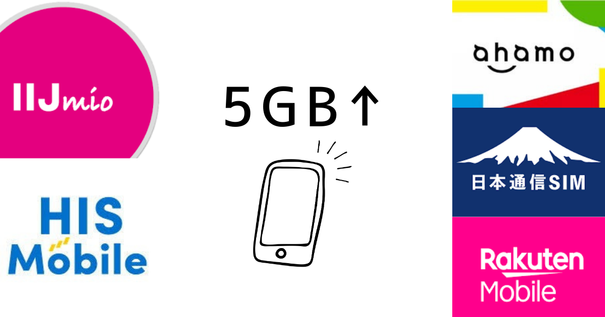 2024年9月最新 格安SIMの5GB以上プラン徹底比較【料金・特典・最適プランを全解説】