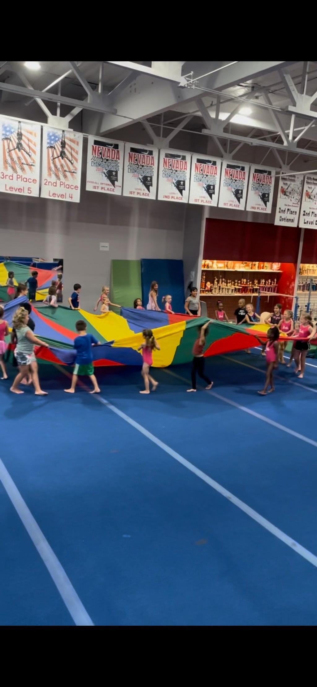 Gymnastics camp at Go For It USA in Las Vegas