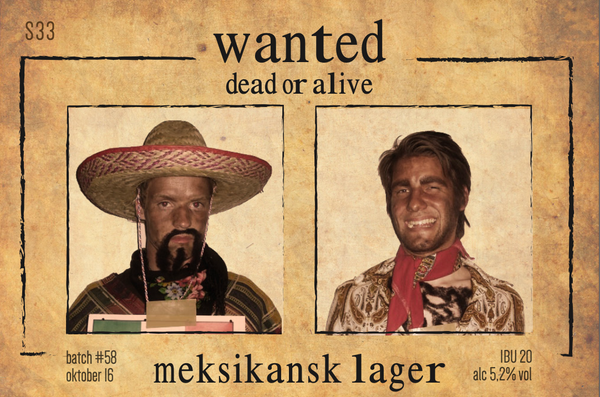 Wanted dead or alive meksikansk lager