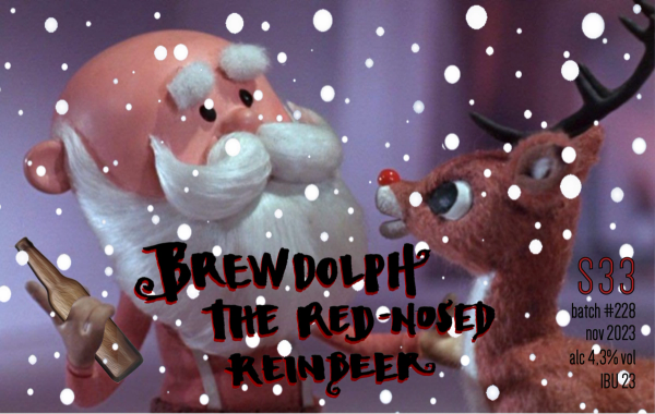 Brewdolph the Red-nosed Reindeer