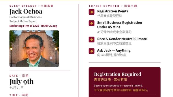 Free Business Workshop: Road to the World Events
