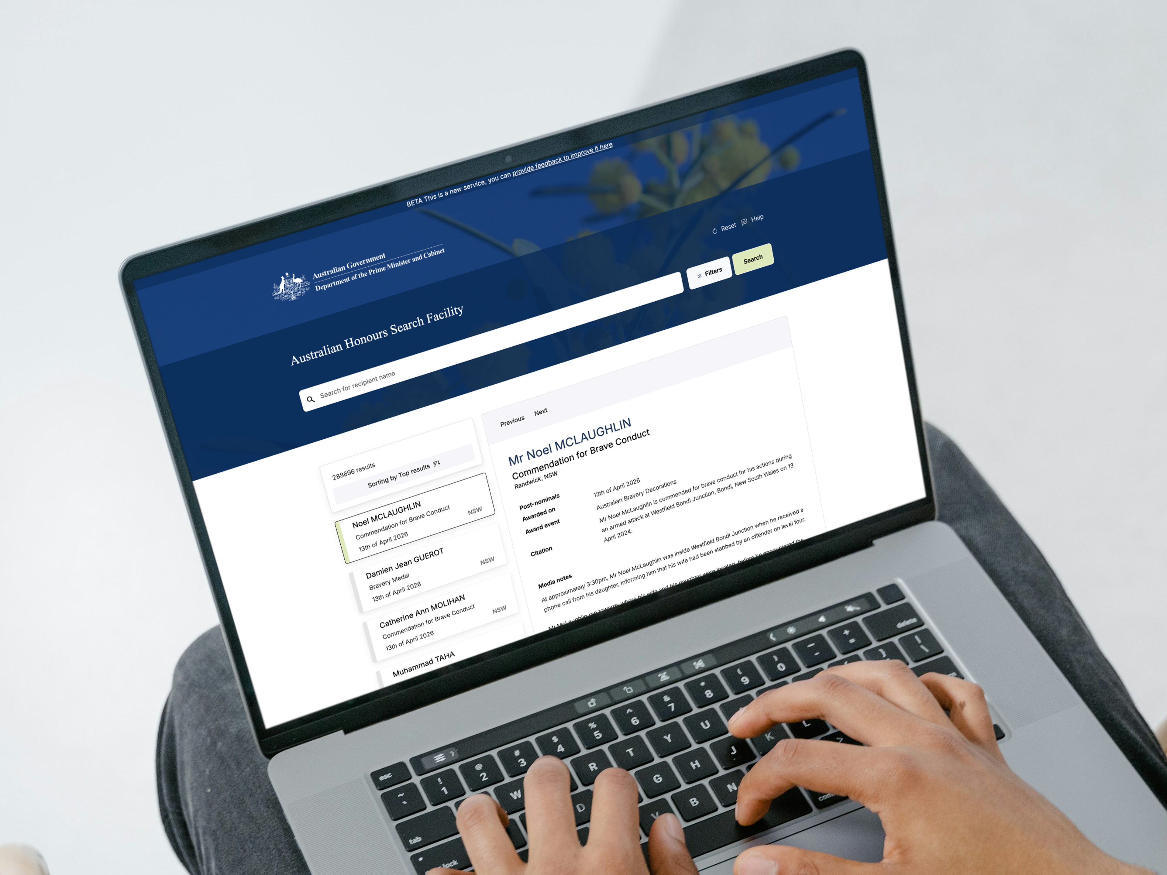 Australian Honours Search Facility