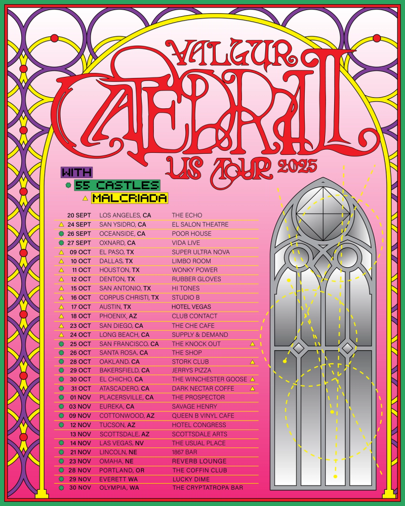 VALGUR — POSTER — CATEDRAL US TOUR
