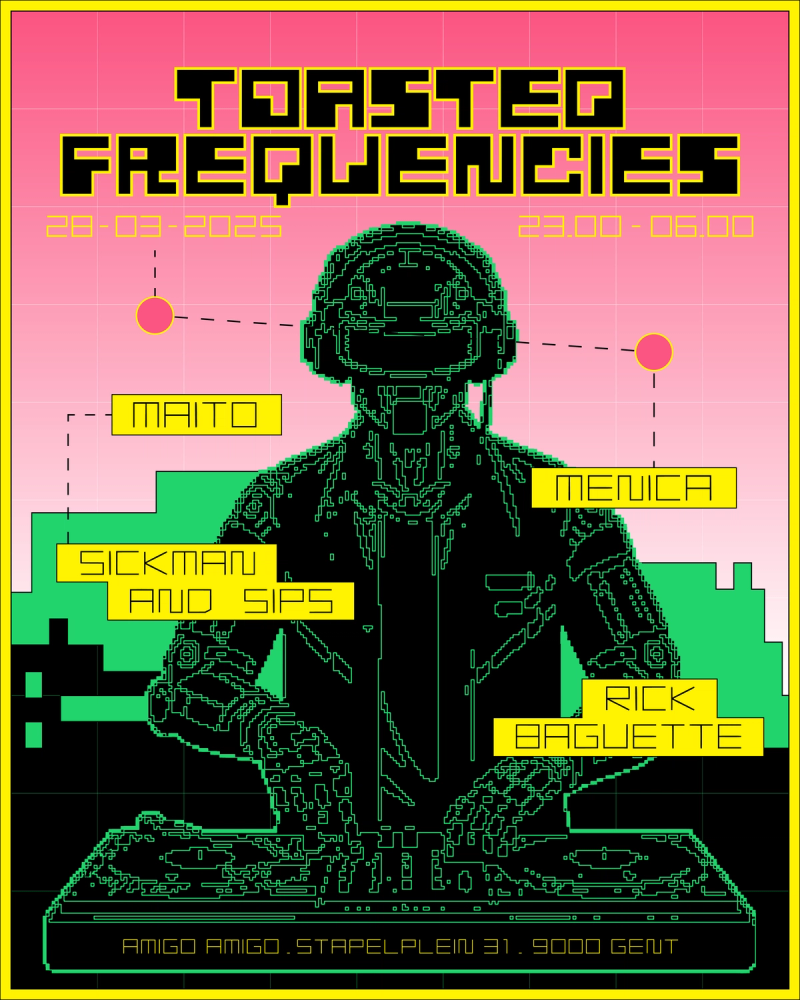 RICK BAGUETEE HOTBUNS — POSTER — TOASTED FREQUENCIES