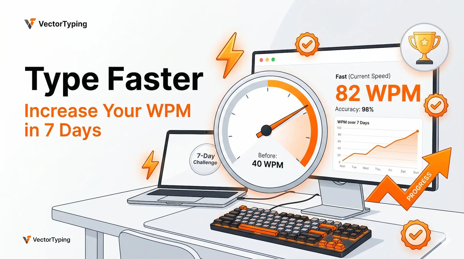 How to Type Faster: 7 Proven Tips to Increase Your WPM Speed in 7 Days