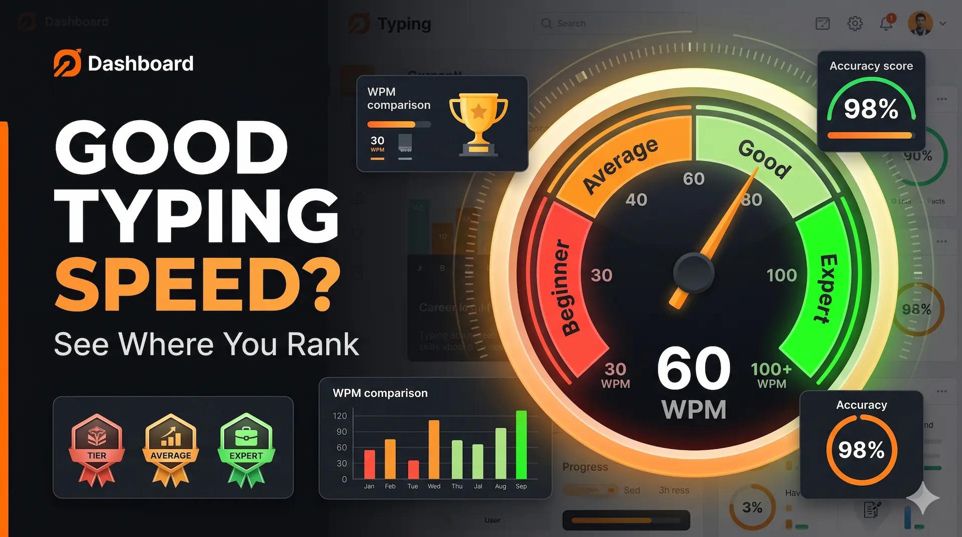 What Is a Good Typing Speed? WPM Benchmarks by Age & Job (2026)