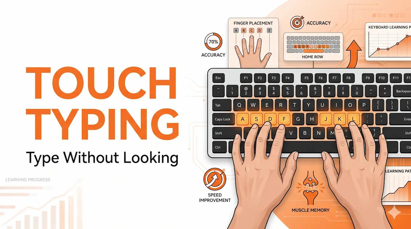 Touch Typing Tutorial: Learn to Type Without Looking at the Keyboard