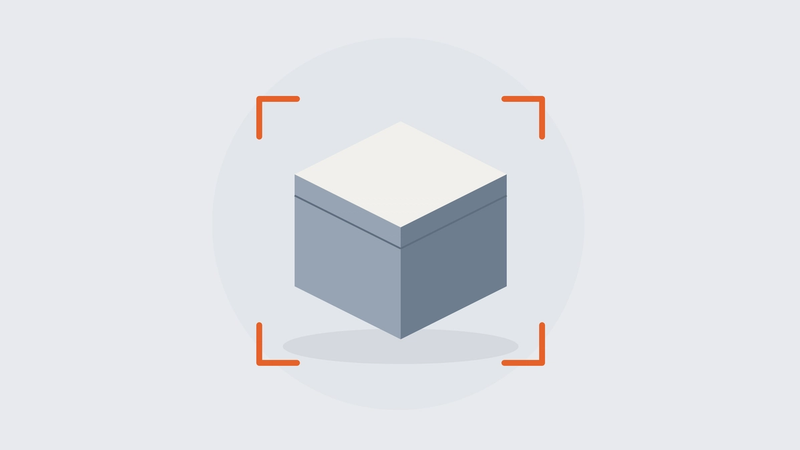 Abstract illustration of an asset held within a boundary, with an orange accent marking the edge, representing asset freezing and confiscation.