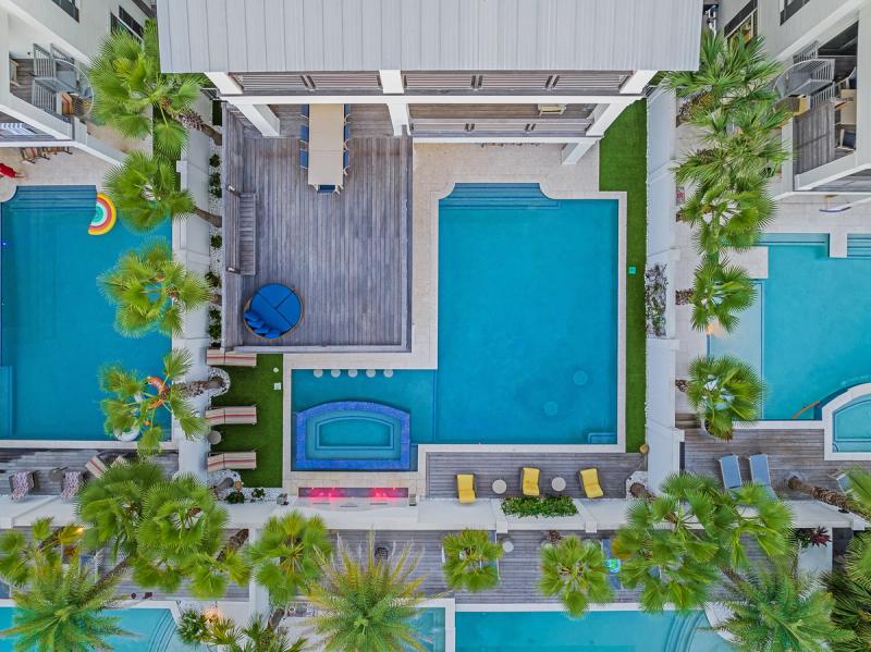 Aerial of 30A vacation rental