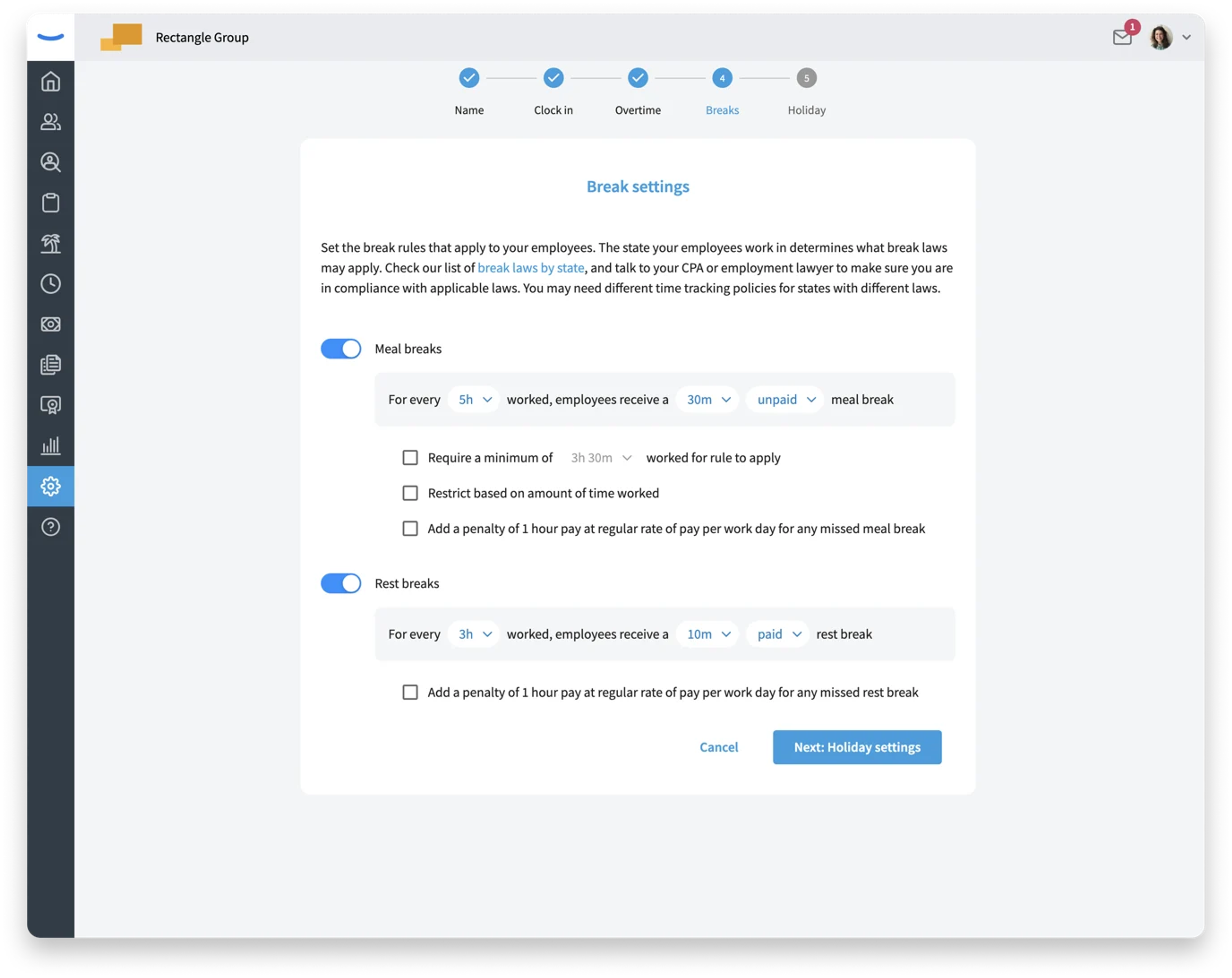 New Meal and Rest Breaks Tracking Feature: Ensure Compliance and ...