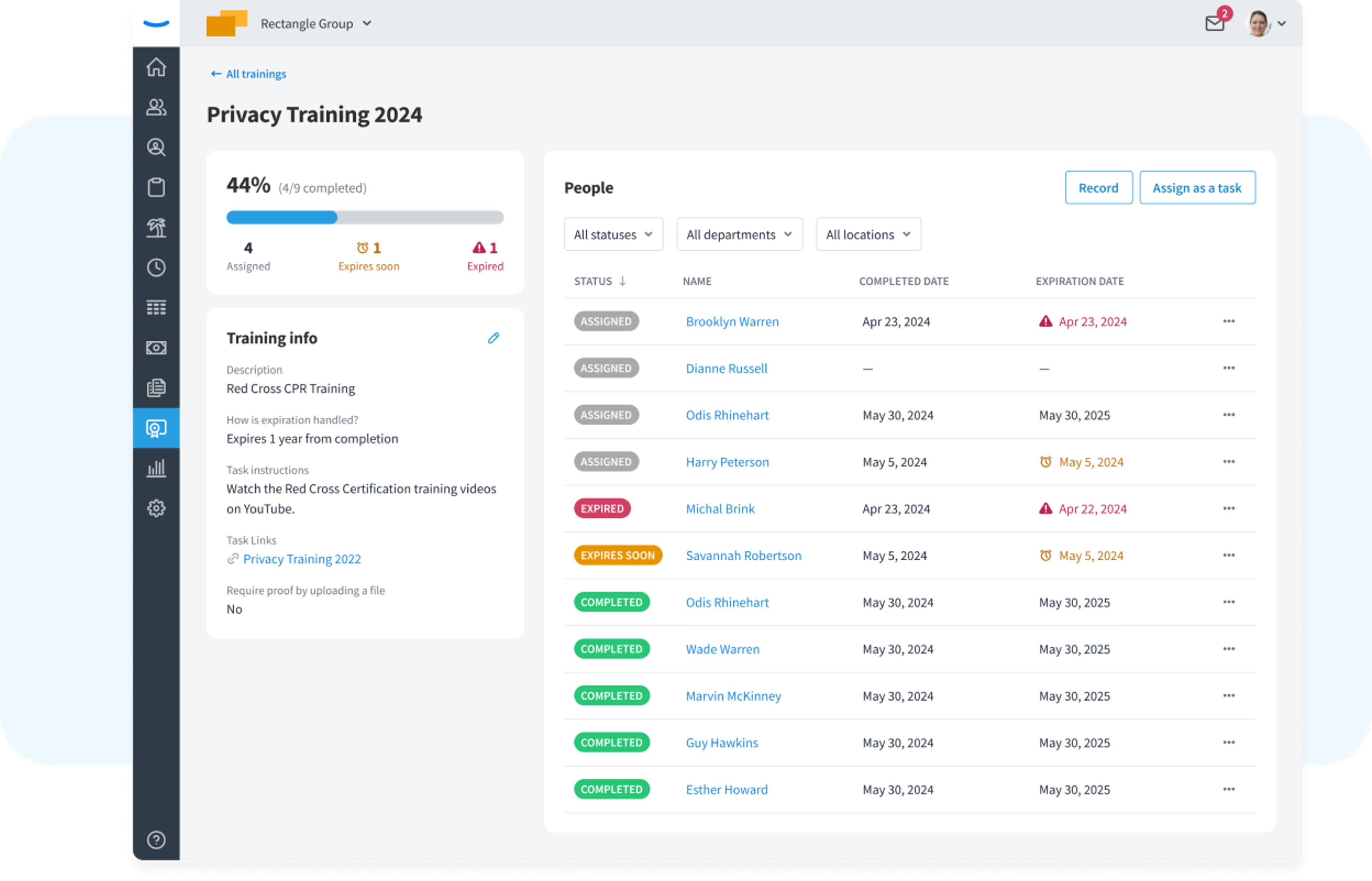 Employee Training and Certification Tracking Software | Eddy