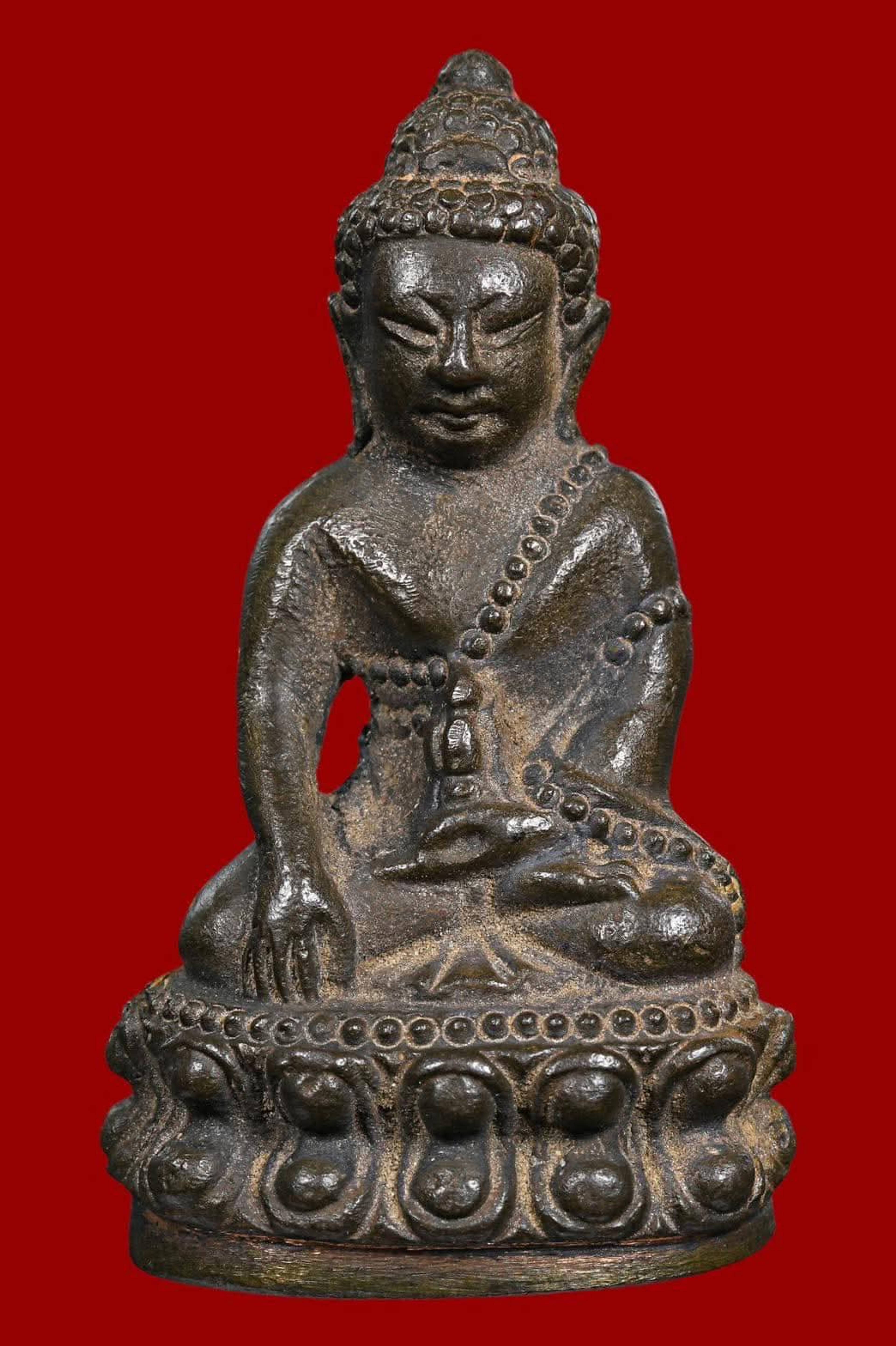 Phra Kring Solos Luang Pu Tim – Wat Lahan Rai, Rayong (Năm 2533, Số 405, Đúc thủ công từ đất sét Thái truyền thống) — 1