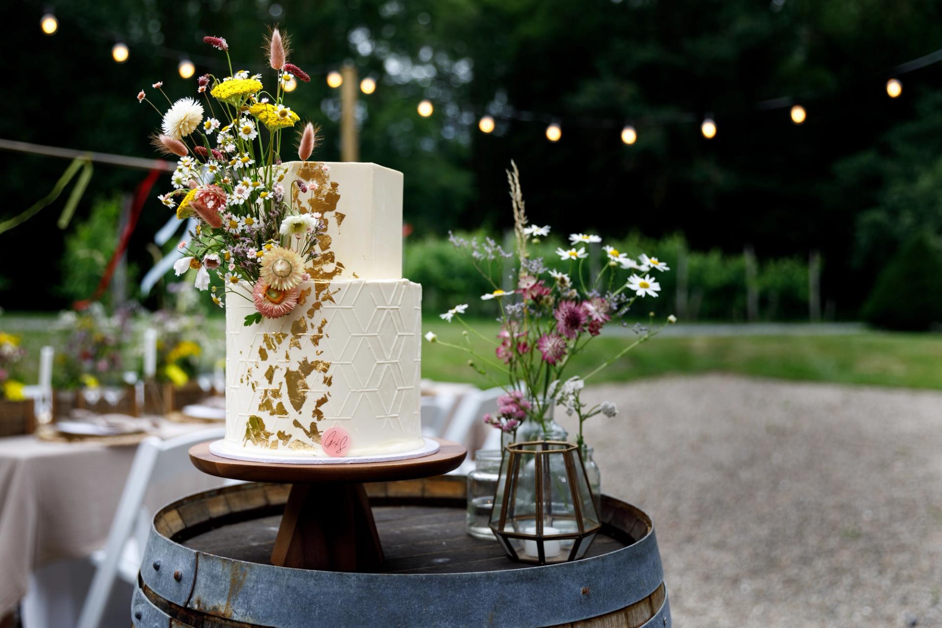 Hochzeitstorte auf dem Landgut Winselerhof in Südlimburg
