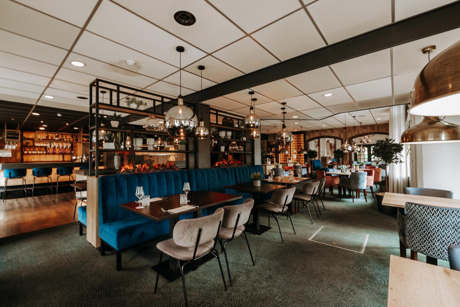 Overzicht van het restaurant bij Hotel de Oringer Marke