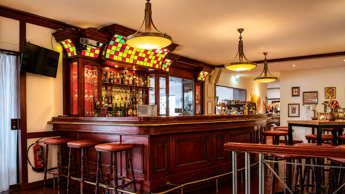 Die Bar im Restaurant Aurora in Lochem