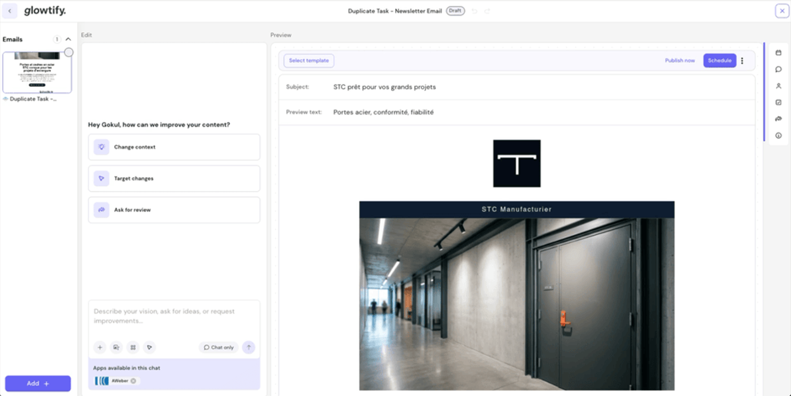 Email automation builder with deep MCP and Composio integrations.