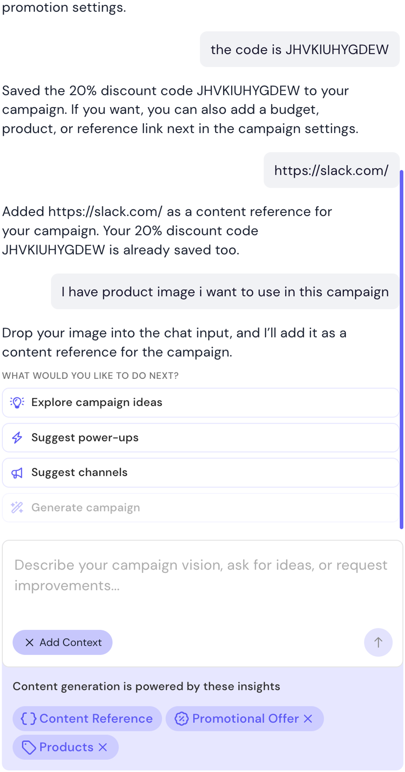 Chat asks user to drag-and-drop the file they mentioned