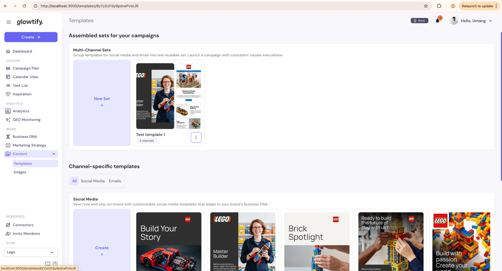 Saved-set workflow now visible without the feature flag